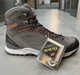 Ботинки трекинговые Lowa Explorer Gtx Mid 43.5 р, Grey/ flame (серый/оранжевый), легкие туристические ботинки - изображение 4