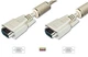 Кабель ASSMANN VGA (HDDB15M/M) 1.8m, ферит, бежевий (AK-310103-018-E) - изображение 1