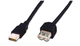 Кабель ASSMANN USB 2.0 (AM/AF) 3.0м, чорний (AK-300200-030-S) - изображение 1