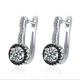 Серьги серебро стиль классика украшены камнямиSwarovski 1189 - изображение 1