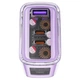 Зарядний пристрій МПЗ ACEFAST A45 Sparkling series PD65W GaN (2*USB-C+USB-A) charger Mica Purple AFA45PA - зображення 2