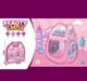 Дитячий ігровий намет Maxland Enterprises CUTE CASTLE Замок 92 х 70 х 70 см у сумці Рожевий (6538464) (2039 A-3) - зображення 9