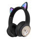Блютуз наушники AKZ-02 беспроводные наушники вкладыши с ушками "Лиса" Bluetooth 5,3 EDR 2,402-2,480 ГГц Black [Y4R66YEL2-013] - изображение 3