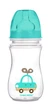Бутылка с широким антиколиковым отверстием Easystart Цветные зверьки 240 мл Canpol babies Бирюзовая (5903407352060) - изображение 2