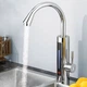 Проточный водонагреватель кран Delimano RX-011-1 с LCD дисплеем хромированный пластик - изображение 2
