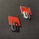 Значок audi S red chrome/black - зображення 6