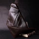 Стильна чоловіча сумка на плечі із натуральної шкіри GRANDE PELLE Bag 11669 Коричнева - зображення 6