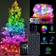 Умная светодиодная гирлянда RGB 5 м 50LED для ёлки и новогоднего декора, управление через телефон Bluetooth - изображение 3