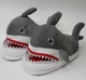 Тапки Акулы (Shark) серые смешные пушистые домашние акульи тапочки кигуруми для взрослых размер 35/39 (стелька 27см) - изображение 1