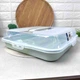 Квадратная пластиковая тортовница с крышкой с защёлками Dunya Plastic - изображение 2