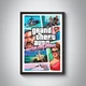 Набор постеров GTA / ГТА / 8 шт / Grand Theft Auto / San Andreas, Vice City, GTA 1, GTA 2, GTA 3, GTA 4, GTA 5 - изображение 5