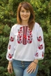 Жіноча вишиванка "Червоний дуб" 50-52 біла (301022193-001) - изображение 4