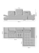 Правий кутовий диван зі спальною функцією та контейнером Majnores Mini Bogart 294x107x177 (MAJNORES_MINI_PRAWY) 169279 - изображение 2