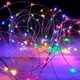 Світлодіодна гірлянда роса капля "Кінський хвіст" 10 ниток по 2 м 200 LED на ялинку від USB ЮСБ від мережі, Мультикольор - зображення 4