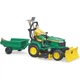 Спецтехніка Bruder садовий трактор John Deere з причіпом та фігуркою садівника (62104) - зображення 4