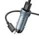Адаптер автомобильный HOCO Z49A Level single port QC3.0 car charger set(Micro) Metal Gray - изображение 3
