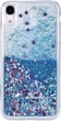 Чохол Glitter для Iphone XR бампер рідкий блиск синій - зображення 2