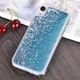 Чохол Glitter для Iphone XR бампер рідкий блиск синій - зображення 6