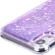 Чехол Glitter для Iphone XR бампер жидкий блеск фиолетовый - изображение 4