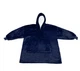 Плед толстовка Huggle Hoodie, темно-синий One Size - изображение 2