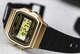Наручные часы Касио Ретро Casio F-91W retro с золотистым корпусом - изображение 7
