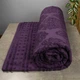 Простынь-покрывало жаккардовое махровое 100% Хлопок GM TEXTILE 150x200см 400г/м2 (Виноград) - изображение 1
