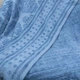 Простынь-покрывало жаккардовое махровое 100% Хлопок GM TEXTILE 190x200см 400г/м2 (Голубой) - изображение 2