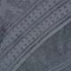 Простынь-покрывало жаккардовое махровое 100% Хлопок GM TEXTILE 190x200см 400г/м2 (Серый) - изображение 4
