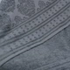 Простынь-покрывало жаккардовое махровое 100% Хлопок GM TEXTILE 190x200см 400г/м2 (Серый) - изображение 3