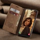 Чехол-книжка CaseMe из нубука для Xiaomi Mi 11 Lite Светло-коричневый - изображение 2