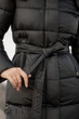 Женское зимнее длинное пальто Fodarlloy XL черное 90682 - изображение 7