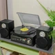Музичний центр + вініловий програвач Auna TT-190 FM, CD, USB, SD - зображення 1