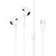 Навушники HOCO M1 Max crystal earphones for Type-C with mic White - изображение 1