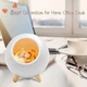 Настільний світильник Led Cat House Котячий будинок Нічник Сплячий котик у будиночку Білий - зображення 6