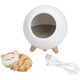 Настільний світильник Led Cat House Котячий будинок Нічник Сплячий котик у будиночку Білий - зображення 9