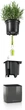 Набор умных вазонов Lechuza Green Wall Home Kit Glossy Белый блестящий (13523) - изображение 3