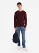 Джемпер мужской Colin's CL1046786MBR S Bordeaux Melange (8683197806581) - изображение 3
