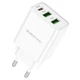Зарядне мережеве BOROFONE BA70A PD20W+QC3.0 2USB 1Type-C Білий - изображение 1