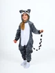 Пижама кигуруми Kigurumi Лемур для девочек Серый на рост 120-130 см (203741) - изображение 1