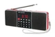 Портативний радіоприймач з акумулятором Lefon FM цифровий LED дисплей MP3-плеєр USB Red - зображення 2