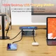 Настільний зарядний пристрій ASOMETECH 100W багатофункціональна 8-портова+Бездротова QI зарядка LED дисплей Швидка зарядка QC3.0 PD3.0 - зображення 6