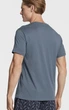Emporio Armani мужская пижама футболка/шорты цвет серо-голубой размер L 111360-2F567 - изображение 5