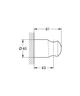 Держатель для ручной душевой лейки GROHE QuickFix Vitalio Universal пластиковый черный 279582430 - изображение 2