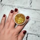 Попсокет Popsocket держатель для телефона Жидкие блестки Glitter Золотой - изображение 2