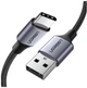 Кабель UGREEN US288 USB-A 2.0 to USB-C Cable Nickel Plating Aluminum Braid 1m (Black) (UGR-60126) - изображение 3
