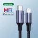 Кабель UGREEN US304 USB-C to Lightning M/M Cable Aluminum Shell Braided 1.5m (Black) (UGR-60760) - изображение 4