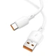 Кабель USB Borofone BX93, USB для Type-C, PD 100W, 1m, білий - зображення 1