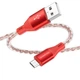 Кабель USB Borofone BX96, USB to MicroUSB, 1m, красный - изображение 2