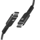 Кабель зарядки/синхронизации 2E 2E-CCCCAL-WH USB-C-USB-C 1м 240Вт плетеный черный - изображение 2