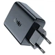 Мережевий зарядний пристрій ACEFAST A29 PD50W GaN (USB-C+USB-C) dual port charger Black - изображение 1